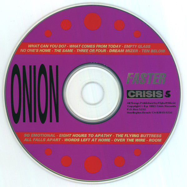 Onion : Faster (CD, Album)
