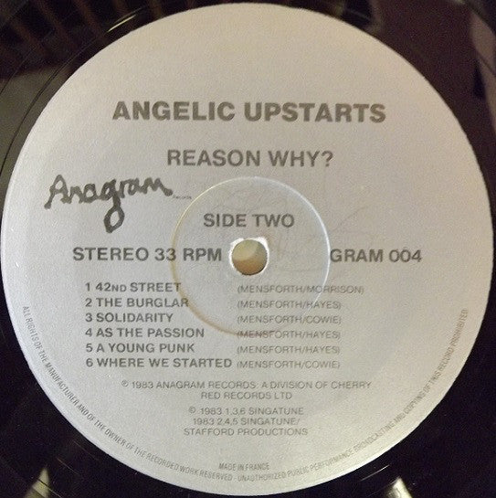 Angelic Upstarts : Reason Why? (LP, Album)