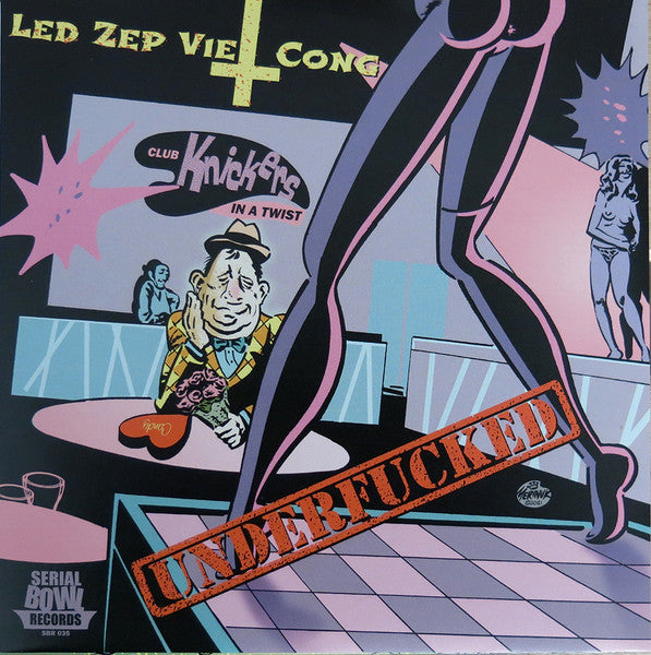 Born Shit Stirrers / Ledzepvietcong : Overworked / Underfucked (7", Blu)