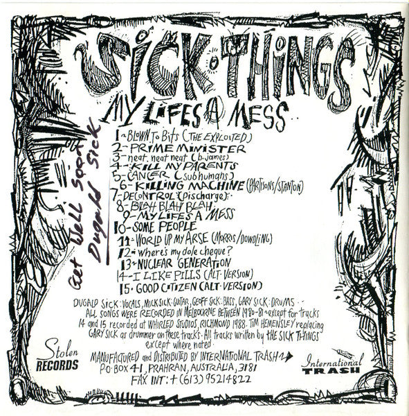 Sick Things (2) : My Life's A Mess (CD)