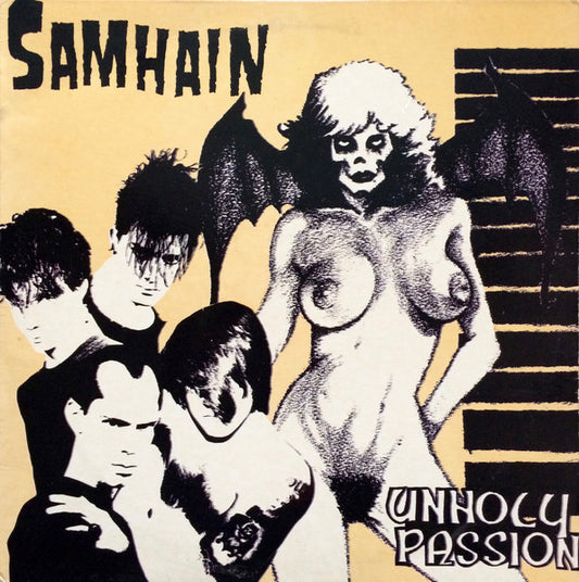 Samhain : Unholy Passion (12", EP, Tan)