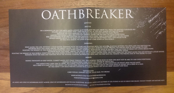 Oathbreaker : Oathbreaker (7", Cle)