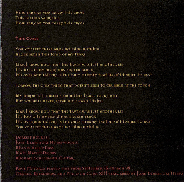 Darkest Hour : The Prophecy Fulfilled (CD, EP)