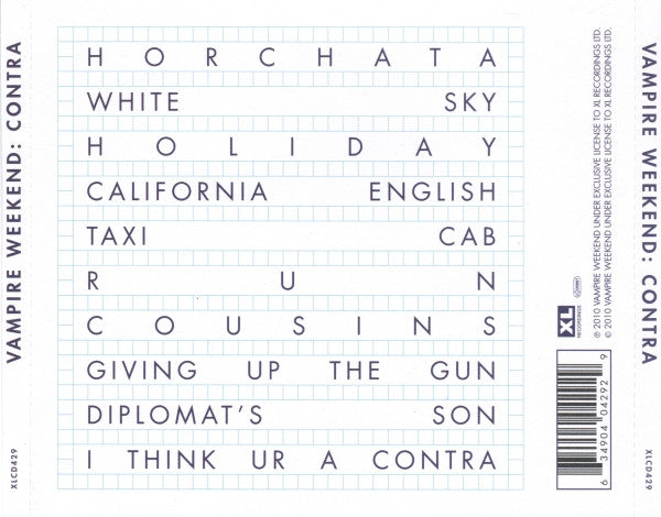 Vampire Weekend : Contra (CD, Album, O-C)