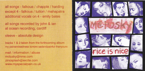 mclusky : Rice Is Nice (CD, Single)