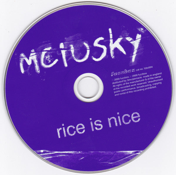 mclusky : Rice Is Nice (CD, Single)
