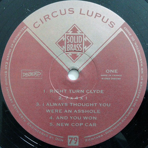 Circus Lupus : Solid Brass (LP, Album)