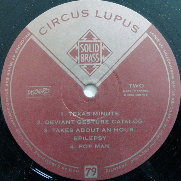 Circus Lupus : Solid Brass (LP, Album)
