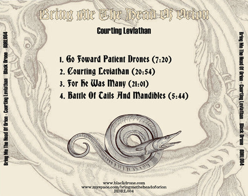 Bring Me The Head Of Orion : Courting Leviathan (CDr, Album, Ltd)