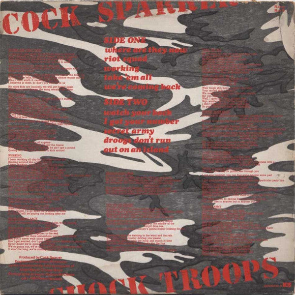 Cock Sparrer : Shock Troops (LP, Album)