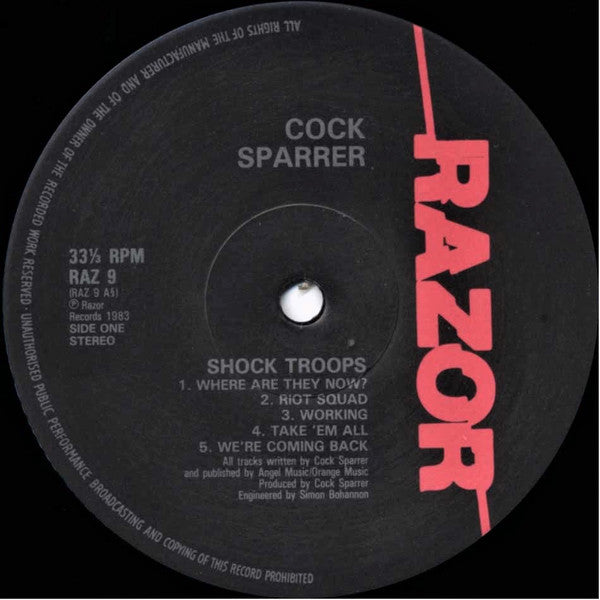 Cock Sparrer : Shock Troops (LP, Album)