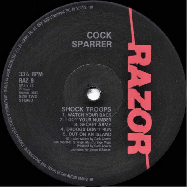 Cock Sparrer : Shock Troops (LP, Album)