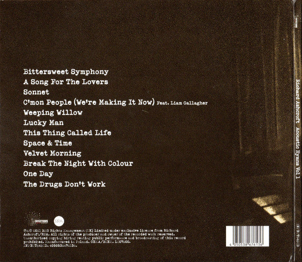 Richard Ashcroft : Acoustic Hymns Vol 1 (CD, Album)