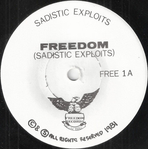 Sadistic Exploits : Anarchy For Freedom (7", Single)