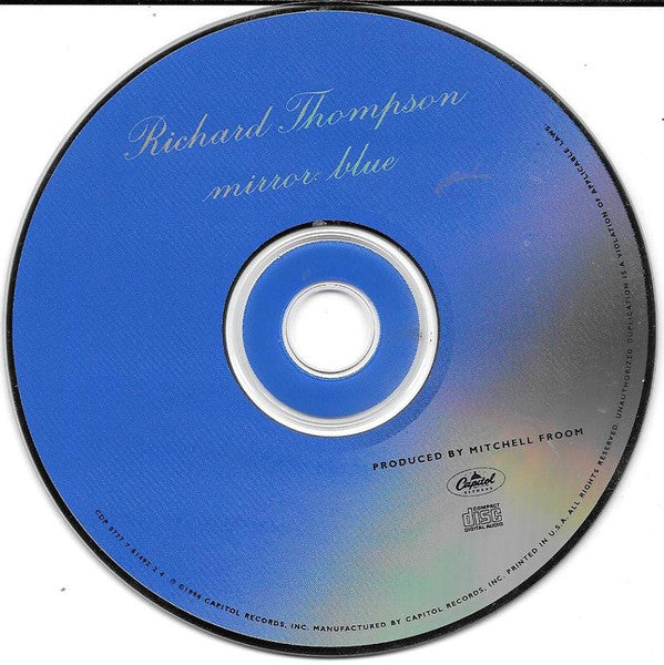 Richard Thompson : Mirror Blue (CD, Album, Cap)