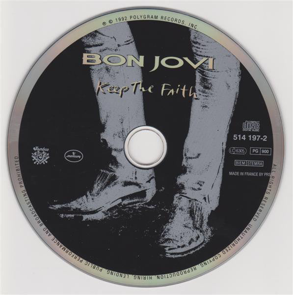Bon Jovi : Keep The Faith (CD, Album, PRS)