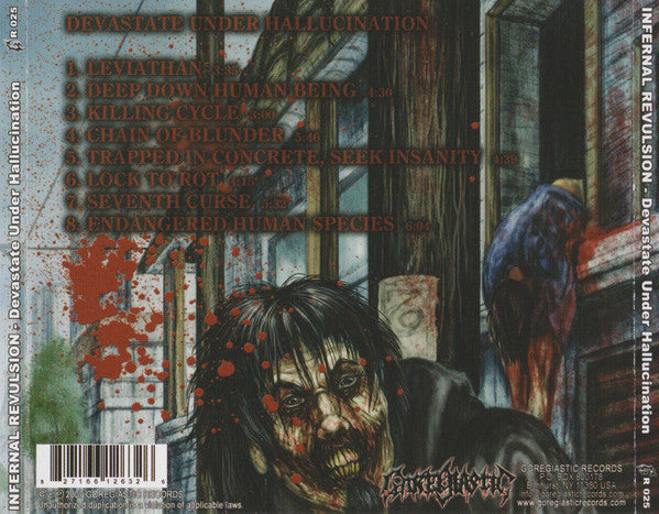Infernal Revulsion : Devastate Under Hallucination (CD, Album)