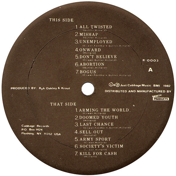 Kraut (2) : An Adjustment To Society (LP, Album)