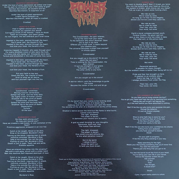Power Trip (3) : Manifest Decimation (LP, Album, Ltd, RE, Pur)
