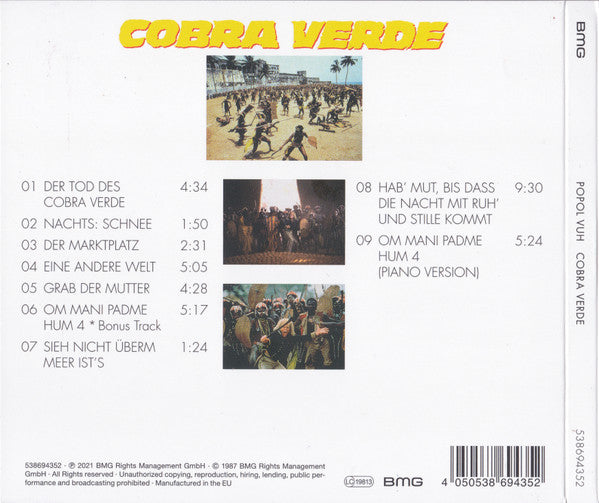 Popol Vuh : Cobra Verde (CD, Album, RE)