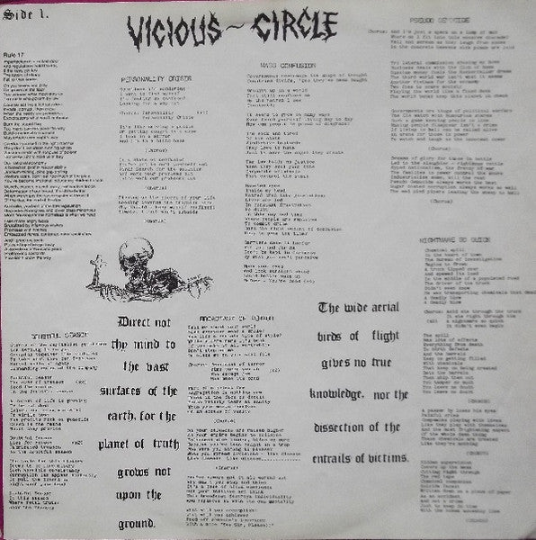 Vicious Circle (7) : Rhyme With Reason (LP, Album)