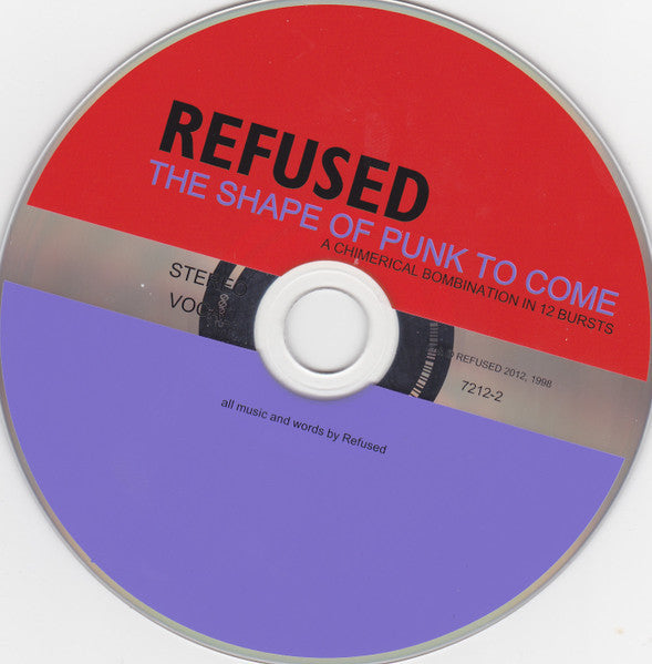 Refused : The Shape Of Punk To Come (A Chimerical Bombination In 12 Bursts) (CD, Album, RE)