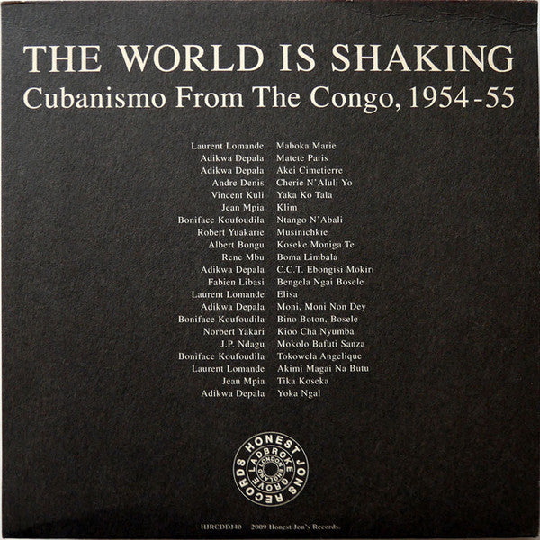Various : The World Is Shaking: Cubanismo From The Congo, 1954-55 (CD, Comp, Promo, Car)