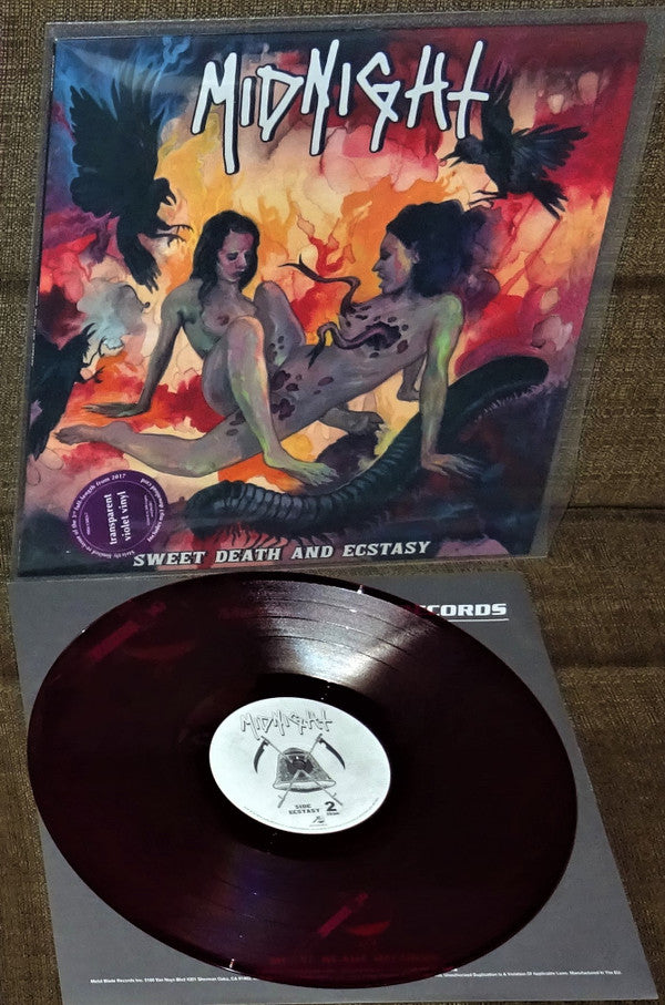 Midnight (9) : Sweet Death And Ecstasy  (LP, Album, Ltd, RE, Tra)