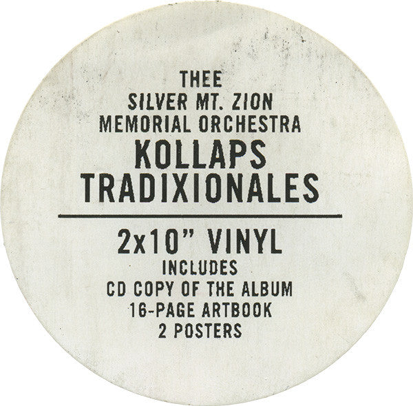 Thee Silver Mt. Zion Memorial Orchestra* : Kollaps Tradixionales (2x10", Album + CD, Album + Ltd)