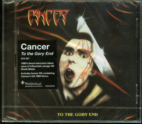 Cancer (3) : To The Gory End (2xCD, Album, RE, RM)