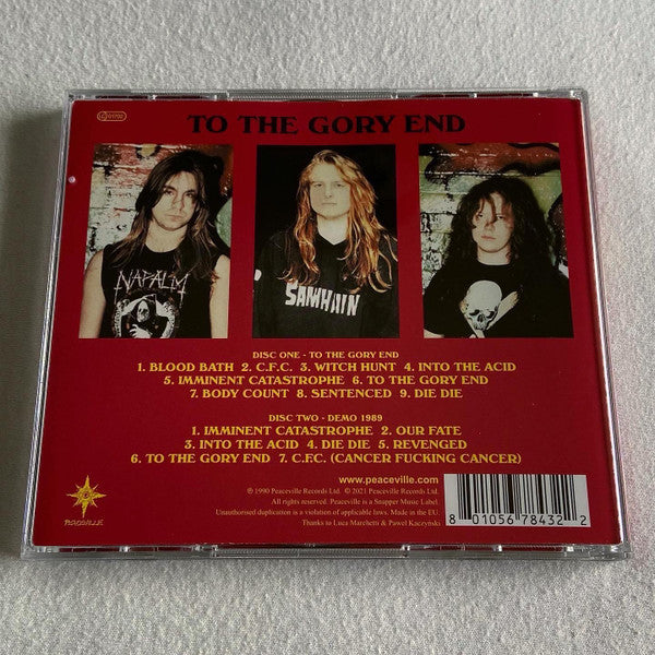 Cancer (3) : To The Gory End (2xCD, Album, RE, RM)