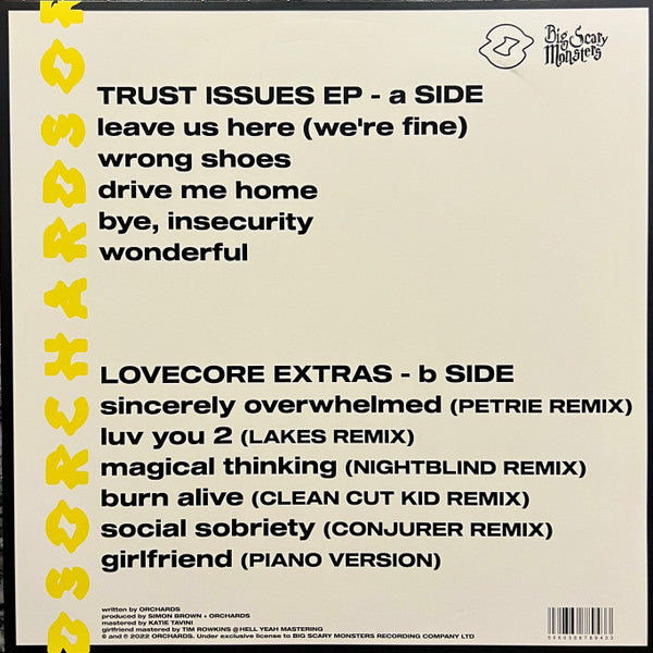 Orchards (4) : Trust Issues (12", EP, Eco)