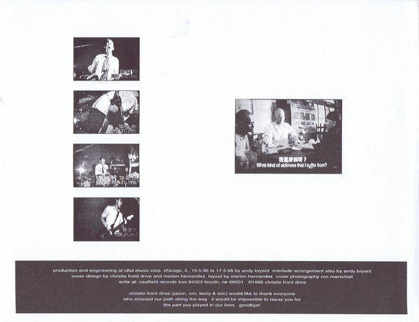 Christie Front Drive : Christie Front Drive (LP, Album)