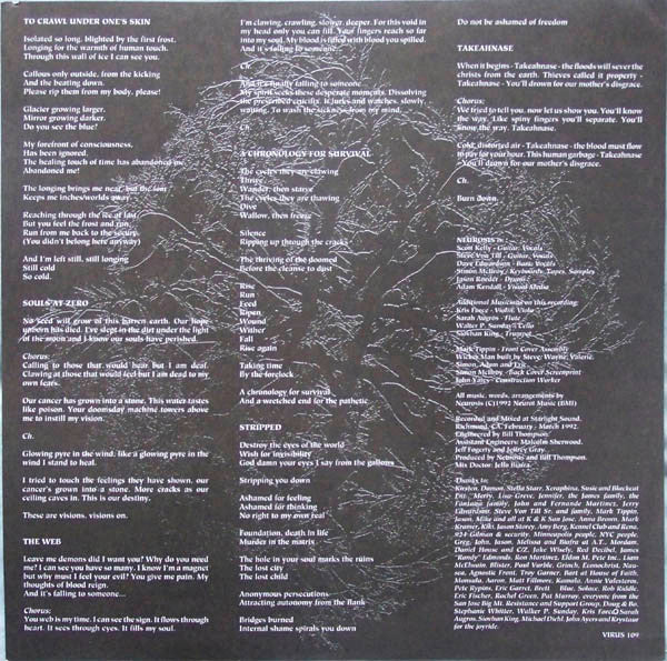 Neurosis : Souls At Zero (LP, Album)