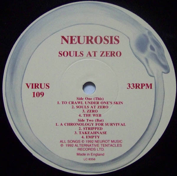 Neurosis : Souls At Zero (LP, Album)