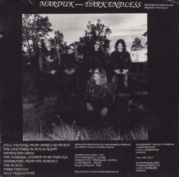 Marduk : Dark Endless (CD, Album)