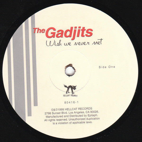 The Gadjits : Wish We Never Met (LP, Album)