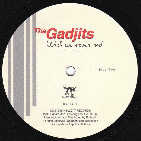 The Gadjits : Wish We Never Met (LP, Album)