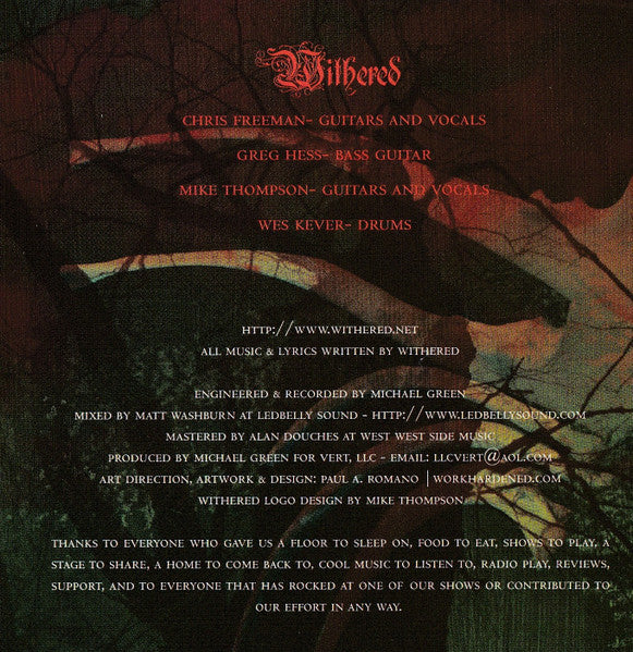 Withered : Memento Mori (CD, Album)