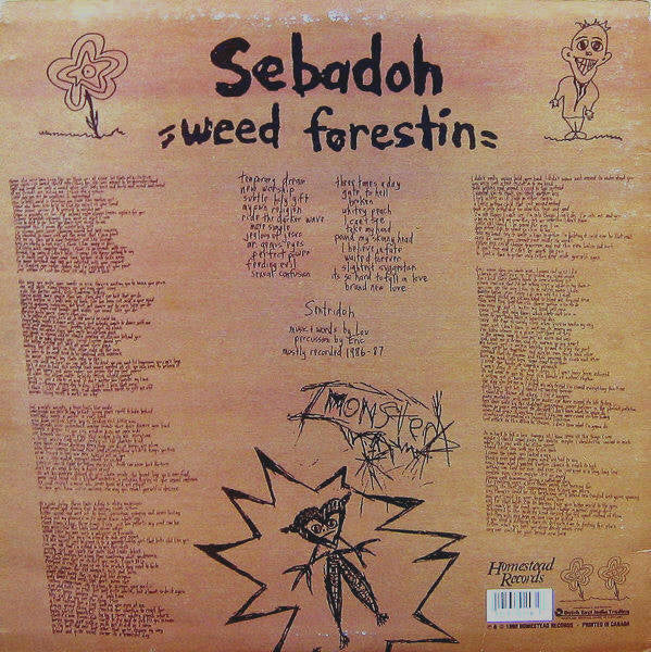 Sebadoh : Weed Forestin (LP, Album, RE)