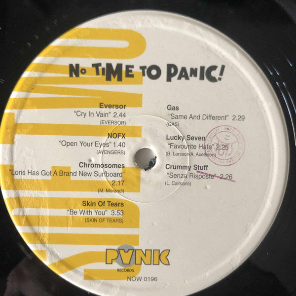 Various : No Time To Panic! (LP, Album, Comp + 7", Comp)