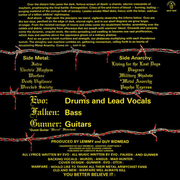 Warfare (2) : Metal Anarchy (LP, Album)