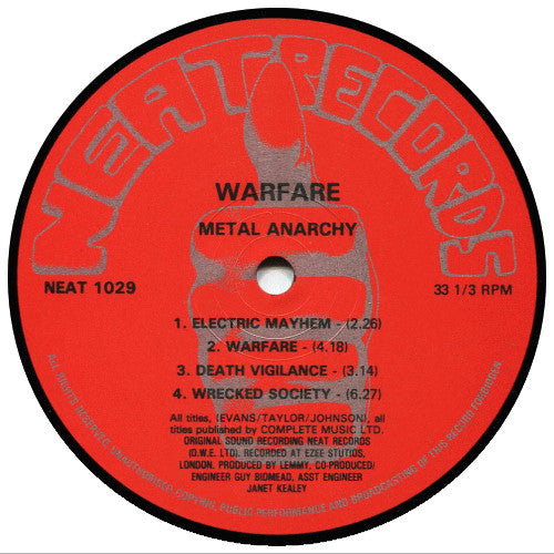 Warfare (2) : Metal Anarchy (LP, Album)