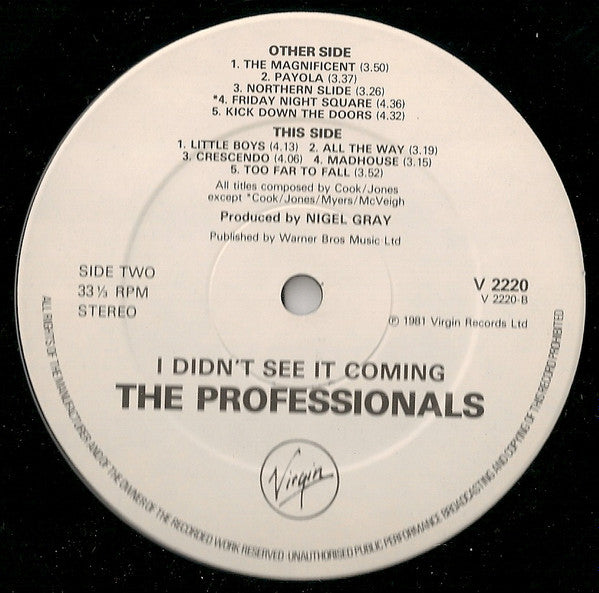 The Professionals (7) : I Didn't See It Coming (LP, Album)