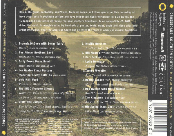 Various : Crossroads: Southern Routes (CD, Comp, Enh)