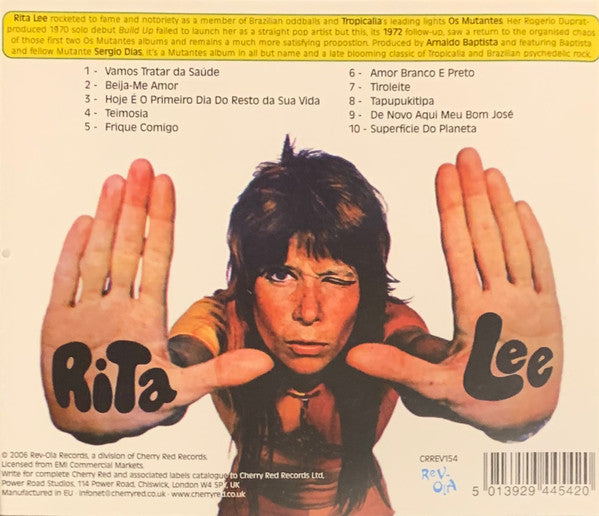 Rita Lee : Hoje É O Primeiro Dia Do Resto Da Sua Vida (CD, Album, RE)