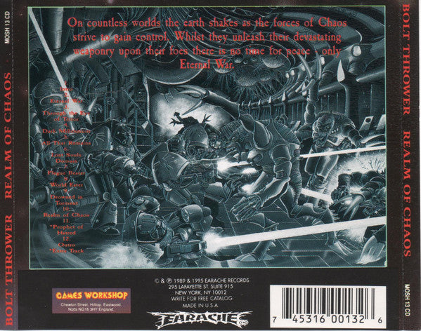 Bolt Thrower : Realm Of Chaos (CD, Album, RE)
