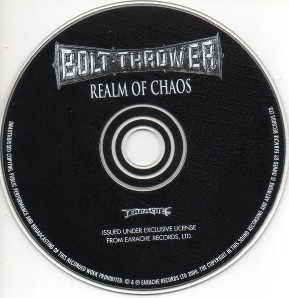 Bolt Thrower : Realm Of Chaos (CD, Album, RE)