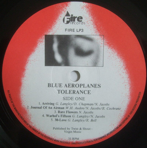 The Blue Aeroplanes : Tolerance (LP, Album)