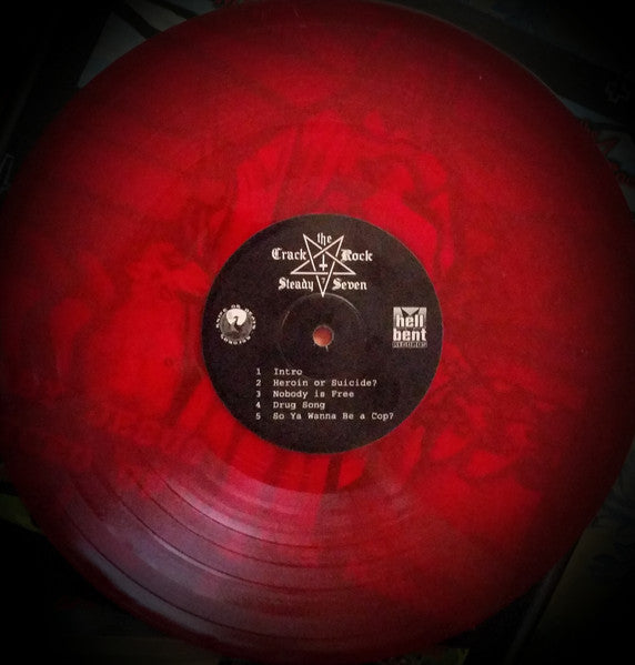 F-Minus / Crack Rock Steady Seven : Baby Jesus, Sliced Up In The Manger (10", Ltd, Num, Red)